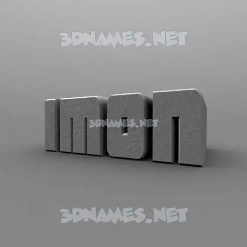 imon in Solid Grey style - 3D name wallpaper imon in Solid Grey style - 3D name wallpaper
