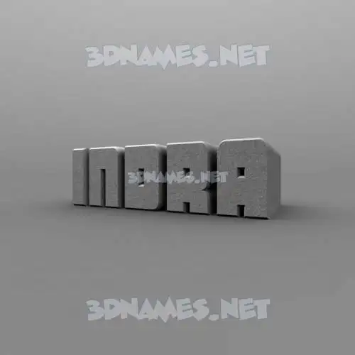 indra in Solid Grey style - 3D name wallpaper