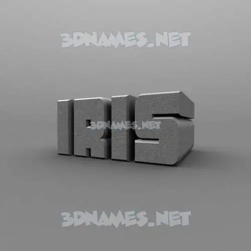 iris in Solid Grey style - 3D name wallpaper iris in Solid Grey style - 3D name wallpaper