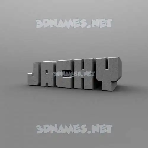 jacky in Solid Grey style - 3D name wallpaper jacky in Solid Grey style - 3D name wallpaper