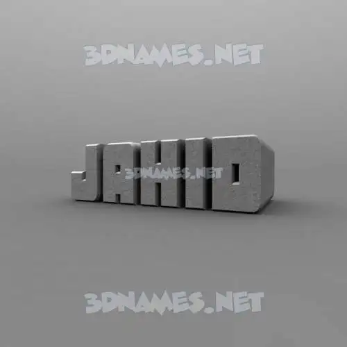 jahid in Solid Grey style - 3D name wallpaper