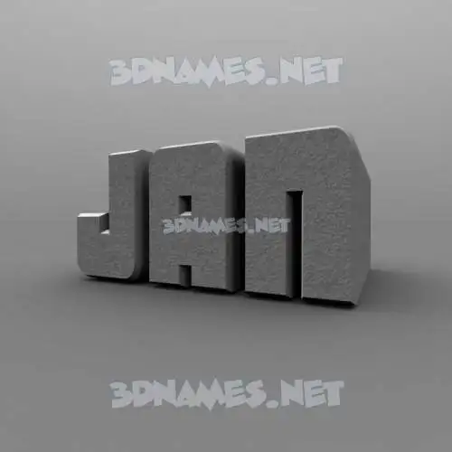 jan in Solid Grey style - 3D name wallpaper jan in Solid Grey style - 3D name wallpaper