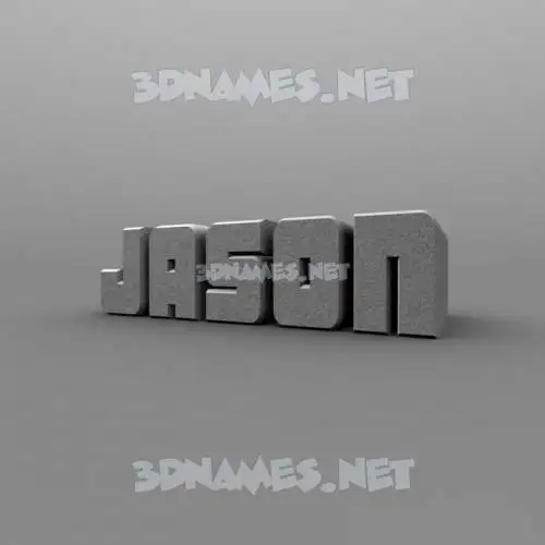 jason in Solid Grey style - 3D name wallpaper