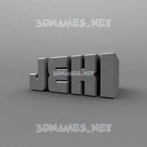 jeki in Solid Grey style - 3D name wallpaper