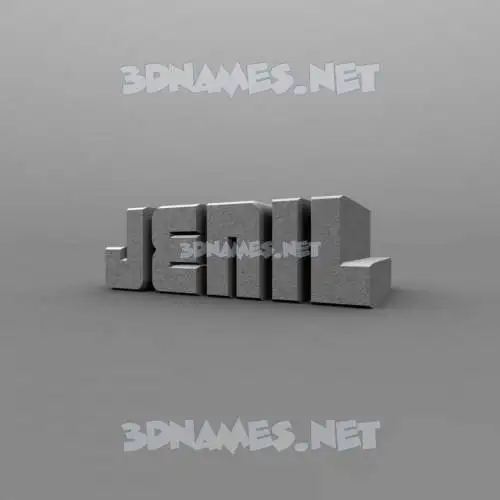 jenil in Solid Grey style - 3D name wallpaper jenil in Solid Grey style - 3D name wallpaper