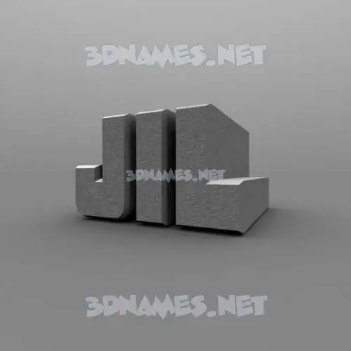 jil in Solid Grey style - 3D name wallpaper jil in Solid Grey style - 3D name wallpaper