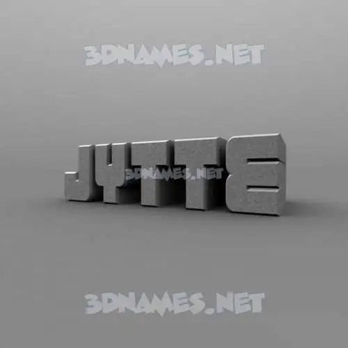 jytte in Solid Grey style - 3D name wallpaper