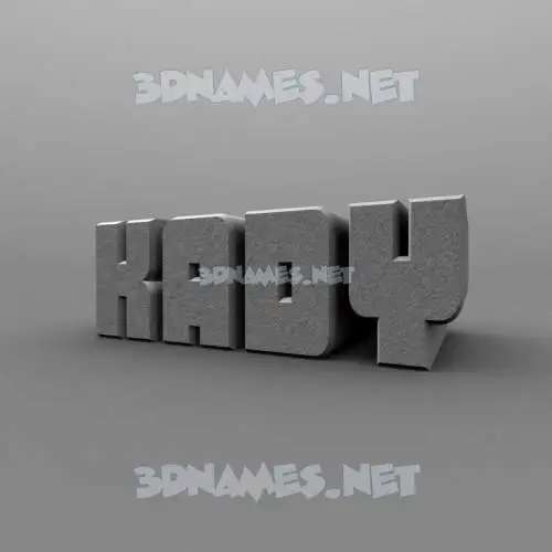 kady in Solid Grey style - 3D name wallpaper kady in Solid Grey style - 3D name wallpaper