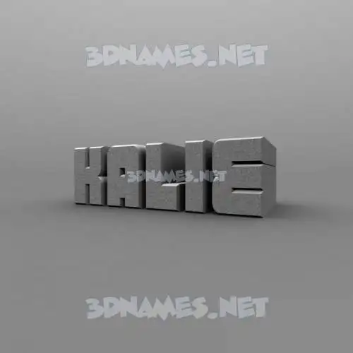 kalie in Solid Grey style - 3D name wallpaper kalie in Solid Grey style - 3D name wallpaper
