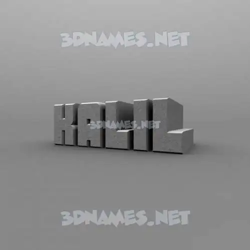 kalil in Solid Grey style - 3D name wallpaper kalil in Solid Grey style - 3D name wallpaper