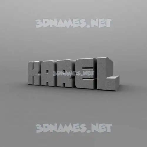 karel in Solid Grey style - 3D name wallpaper