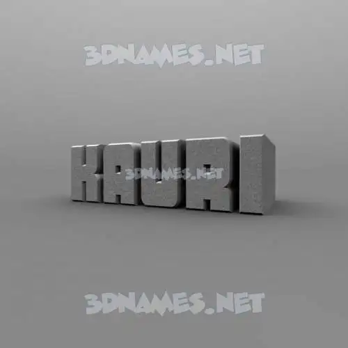 kauri in Solid Grey style - 3D name wallpaper kauri in Solid Grey style - 3D name wallpaper