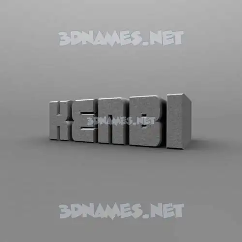 kenbi in Solid Grey style - 3D name wallpaper kenbi in Solid Grey style - 3D name wallpaper