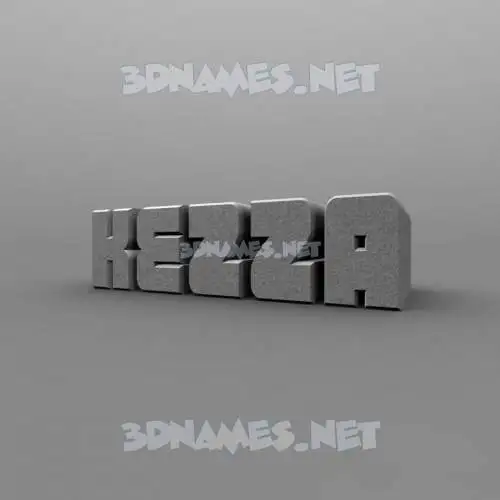 kezza in Solid Grey style - 3D name wallpaper