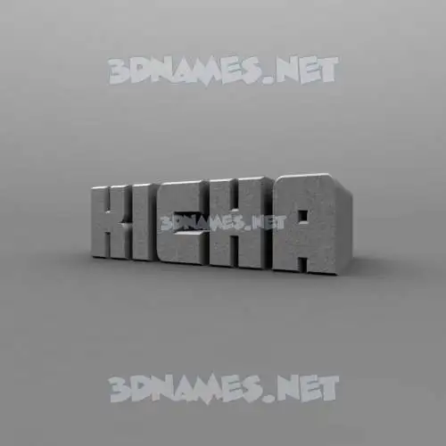 kicha in Solid Grey style - 3D name wallpaper kicha in Solid Grey style - 3D name wallpaper