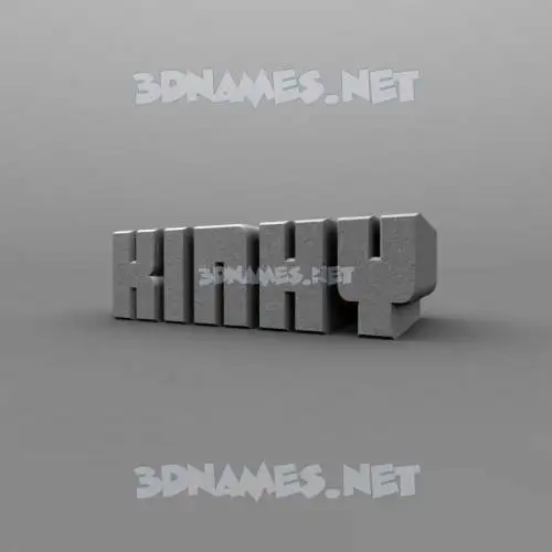 kinky in Solid Grey style - 3D name wallpaper kinky in Solid Grey style - 3D name wallpaper