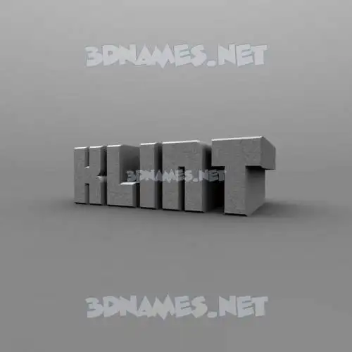 klint in Solid Grey style - 3D name wallpaper klint in Solid Grey style - 3D name wallpaper