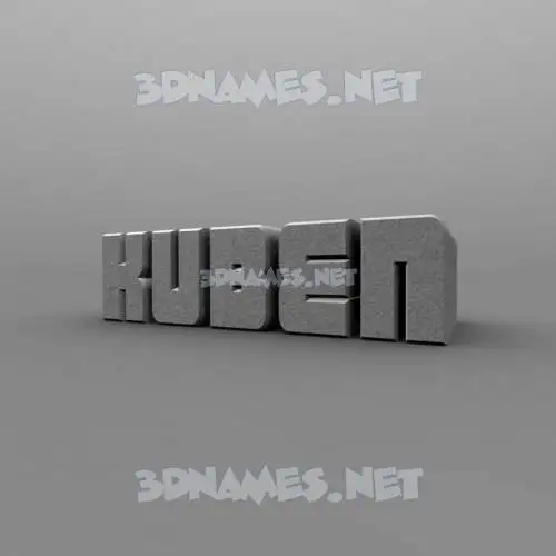 kuben in Solid Grey style - 3D name wallpaper kuben in Solid Grey style - 3D name wallpaper