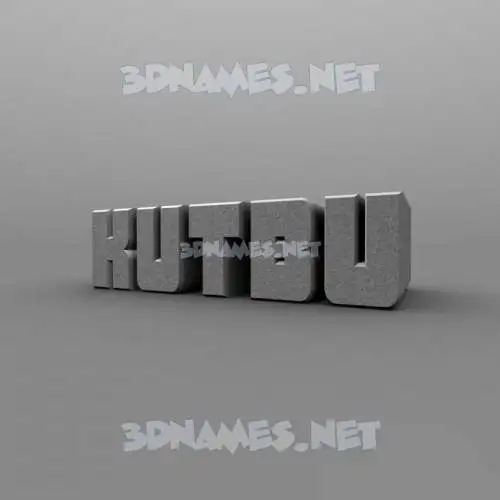 kutbu in Solid Grey style - 3D name wallpaper kutbu in Solid Grey style - 3D name wallpaper
