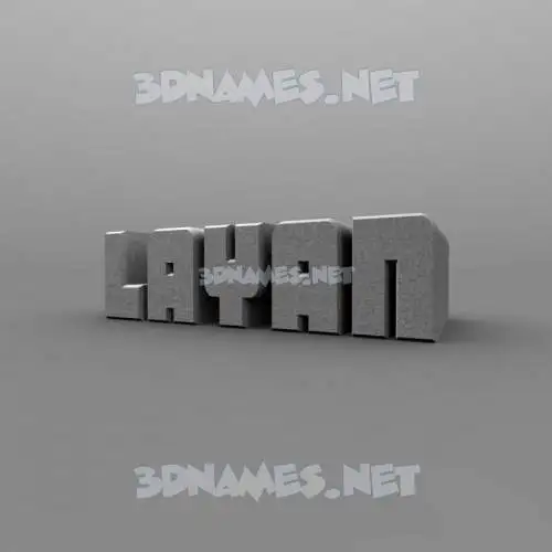 layan in Solid Grey style - 3D name wallpaper