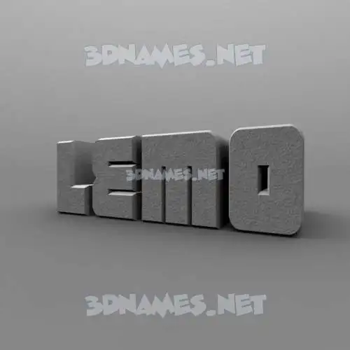 lemo in Solid Grey style - 3D name wallpaper