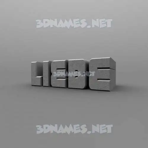 liebe in Solid Grey style - 3D name wallpaper liebe in Solid Grey style - 3D name wallpaper