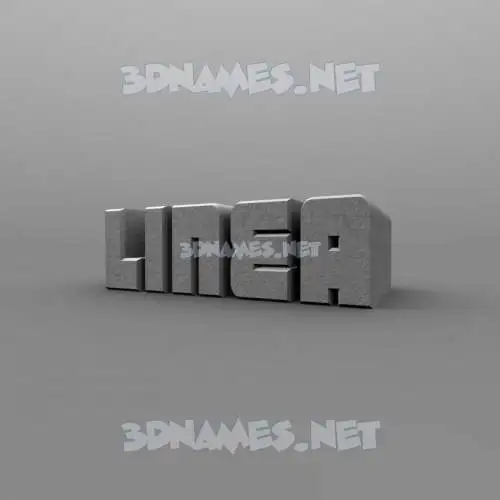 linea in Solid Grey style - 3D name wallpaper linea in Solid Grey style - 3D name wallpaper