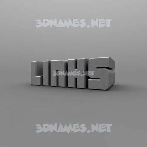 links in Solid Grey style - 3D name wallpaper