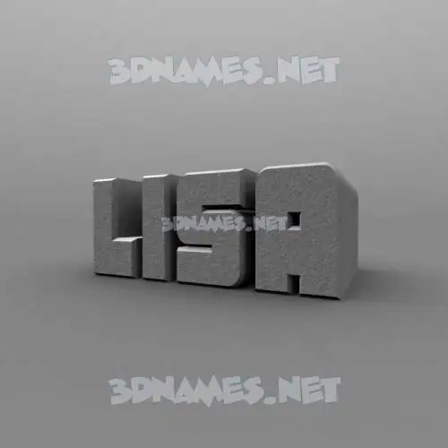 lisa in Solid Grey style - 3D name wallpaper lisa in Solid Grey style - 3D name wallpaper