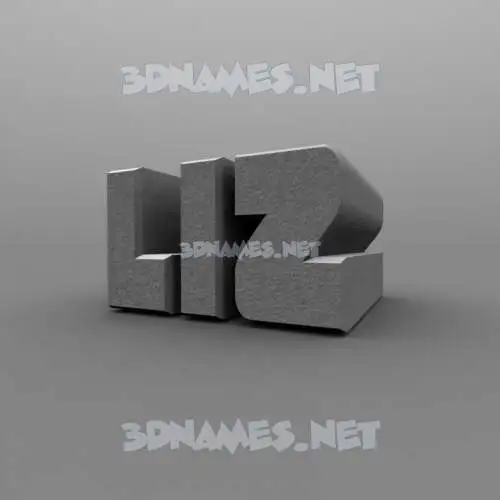 liz in Solid Grey style - 3D name wallpaper liz in Solid Grey style - 3D name wallpaper