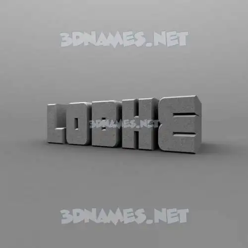 lobke in Solid Grey style - 3D name wallpaper