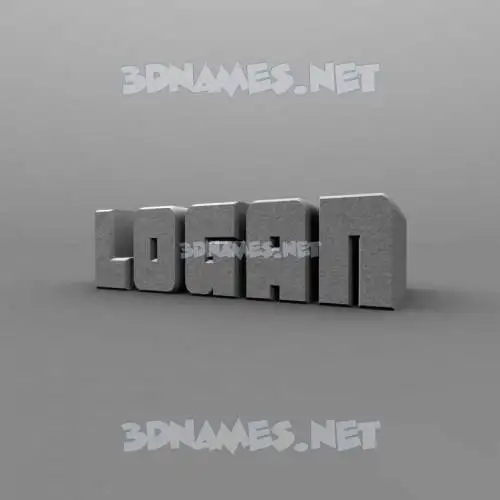 logan in Solid Grey style - 3D name wallpaper logan in Solid Grey style - 3D name wallpaper