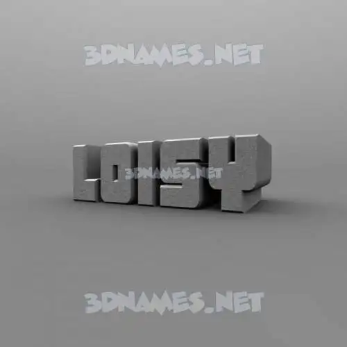 loisy in Solid Grey style - 3D name wallpaper loisy in Solid Grey style - 3D name wallpaper