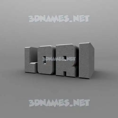 lori in Solid Grey style - 3D name wallpaper lori in Solid Grey style - 3D name wallpaper