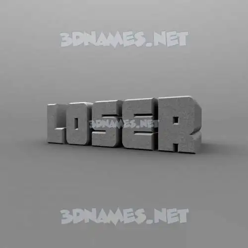 loser in Solid Grey style - 3D name wallpaper loser in Solid Grey style - 3D name wallpaper