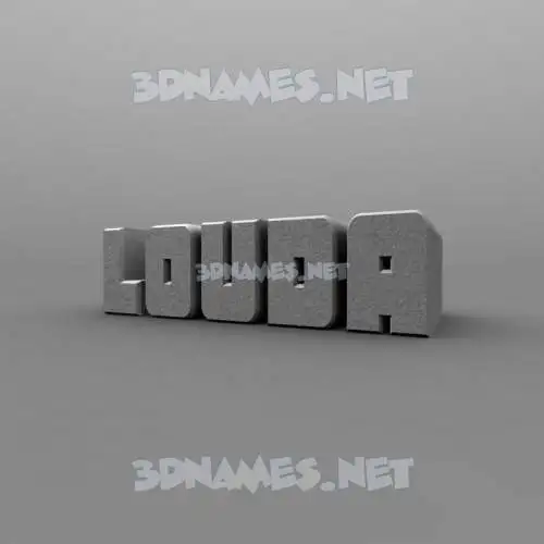 louda in Solid Grey style - 3D name wallpaper louda in Solid Grey style - 3D name wallpaper