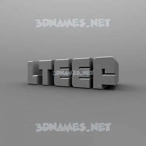 lteef in Solid Grey style - 3D name wallpaper