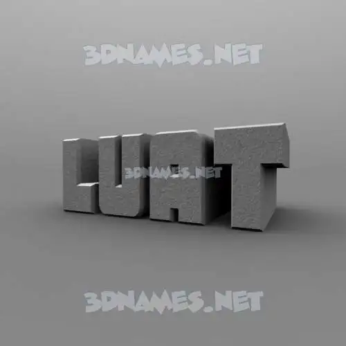 luat in Solid Grey style - 3D name wallpaper luat in Solid Grey style - 3D name wallpaper