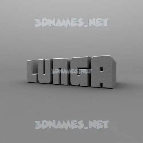 lunga in Solid Grey style - 3D name wallpaper lunga in Solid Grey style - 3D name wallpaper