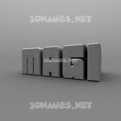 magi in Solid Grey style - 3D name wallpaper magi in Solid Grey style - 3D name wallpaper