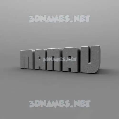 manav in Solid Grey style - 3D name wallpaper