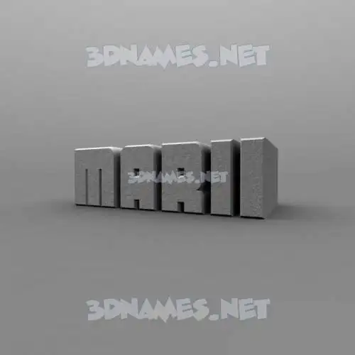 marii in Solid Grey style - 3D name wallpaper