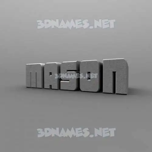 mason in Solid Grey style - 3D name wallpaper mason in Solid Grey style - 3D name wallpaper