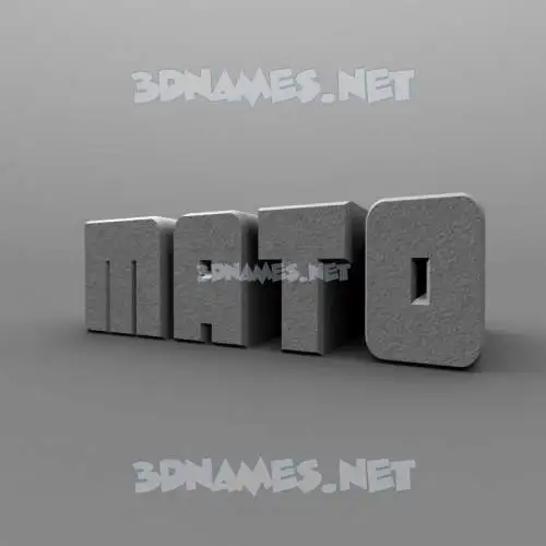 mato in Solid Grey style - 3D name wallpaper mato in Solid Grey style - 3D name wallpaper