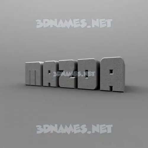 mazda in Solid Grey style - 3D name wallpaper mazda in Solid Grey style - 3D name wallpaper