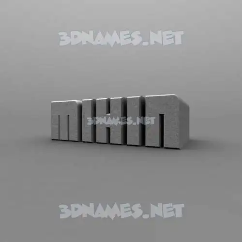 mikin in Solid Grey style - 3D name wallpaper mikin in Solid Grey style - 3D name wallpaper