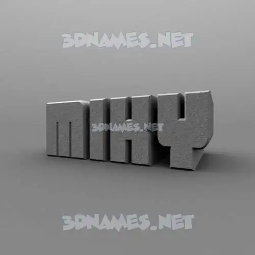 miky in Solid Grey style - 3D name wallpaper miky in Solid Grey style - 3D name wallpaper