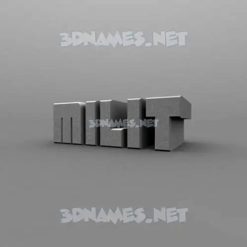 milit in Solid Grey style - 3D name wallpaper