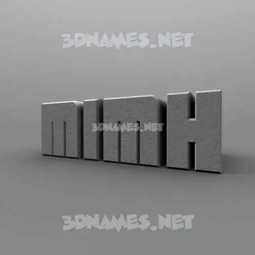 mimh in Solid Grey style - 3D name wallpaper mimh in Solid Grey style - 3D name wallpaper
