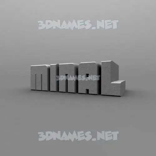 minal in Solid Grey style - 3D name wallpaper minal in Solid Grey style - 3D name wallpaper